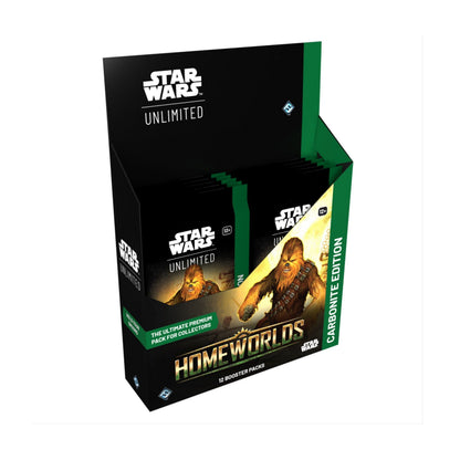Star Wars Unlimited Homeworlds Carbonite Booster Display, 12 Premium Booster Packs with Hyperspace, Foil, Prestige & Variant Cards, Trading Card Game Collectible (PREORDER - Release Date October 9, 2026)