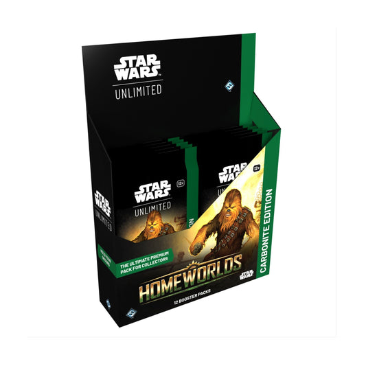 Star Wars Unlimited Homeworlds Carbonite Booster Display, 12 Premium Booster Packs with Hyperspace, Foil, Prestige & Variant Cards, Trading Card Game Collectible (PREORDER - Release Date October 9, 2026)