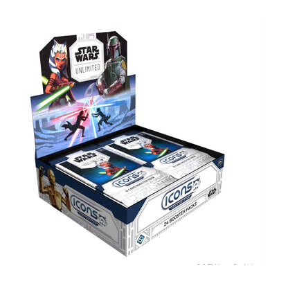 Star Wars: Unlimited Icons 2027 Edition Booster Display Box, 24 Packs, 9 Cards per Pack, Trading Card Game Booster Box for Players and Collectors (PREORDER - Release Date November  20, 2026)