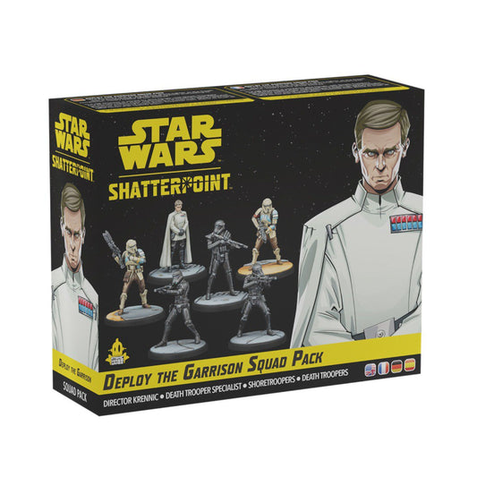 Star Wars Shatterpoint Deploy the Garrison Squad Pack – Director Krennic, Death Troopers & Shore Troopers – 6 Miniatures, Unit Stat, Stance & Order Cards (PRE-ORDER)