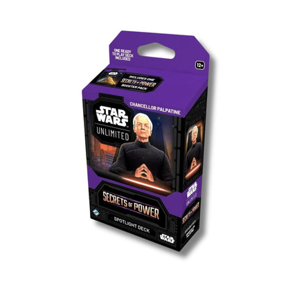 Star Wars Unlimited Secrets of Power Spotlight Deck Chancellor Palpatine Trading Card Game