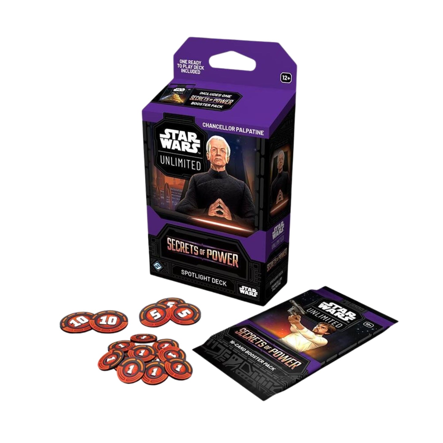 Star Wars Unlimited Secrets of Power Spotlight Deck Chancellor Palpatine Trading Card Game