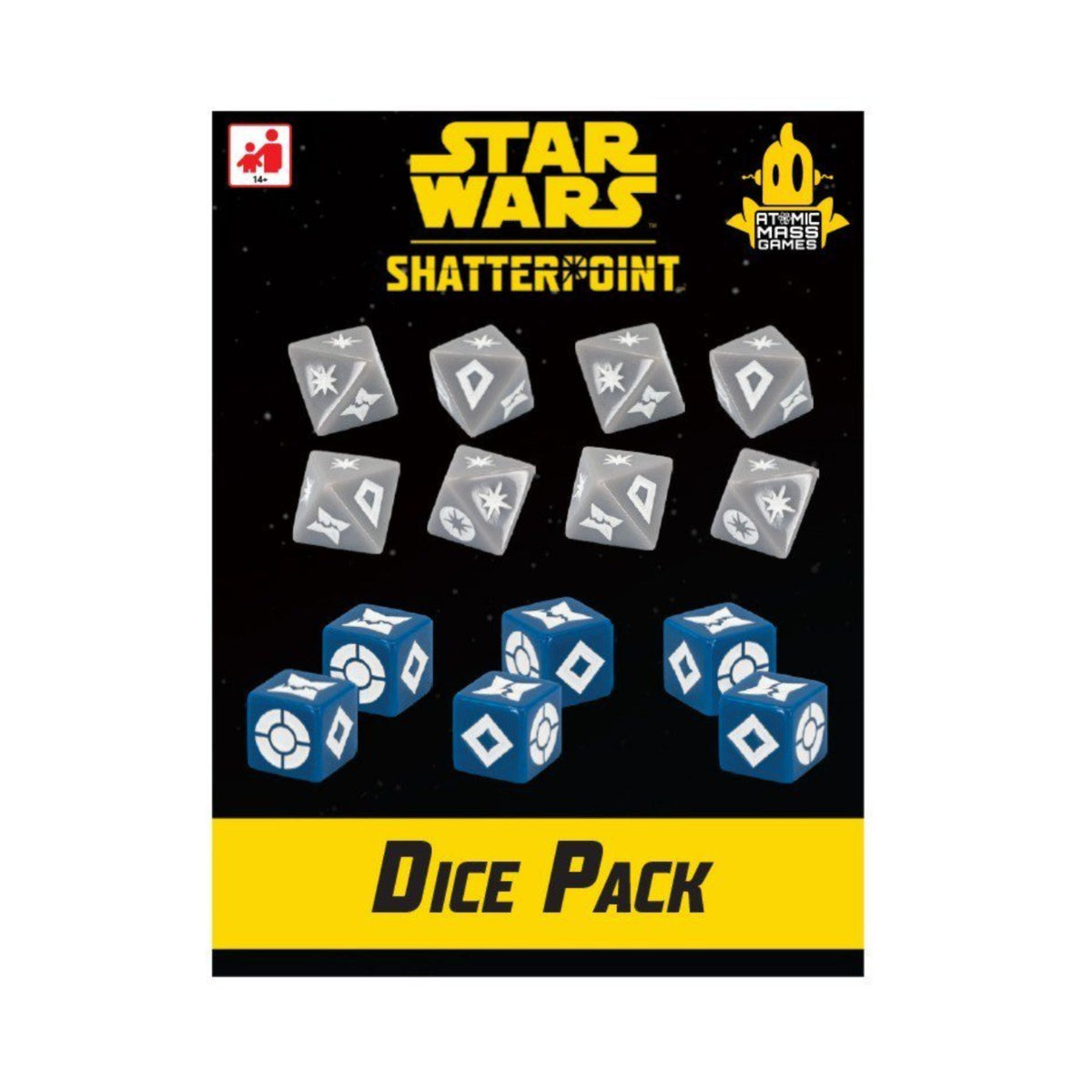 Star Wars Shatterpoint Dice Pack – 8 Attack Dice & 6 Defense Dice (PRE-ORDER)