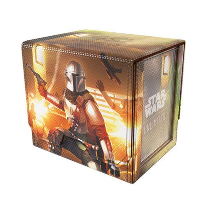 Star Wars Unlimited Deck Pod The Mandalorian & Grogu, Premium Deck Box with UV-Protected Slide Card Case, 60-Card Double-Sleeved Deck Holder, Token Drawer, Magnetic Convertible Closure (PRE-ORDER)