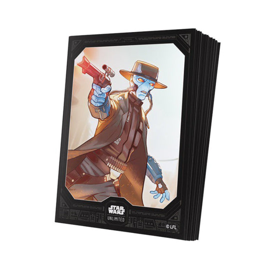Star Wars: Unlimited Premium Art Sleeves Cad Bane | 60 Standard Size Card Sleeves + 2 Clear Leader & Base Sleeves | Textured Matte Finish | Protective Trading Card Sleeves for Star Wars Unlimited & Standard TCGs (PREORDER - Release Date August 2026)