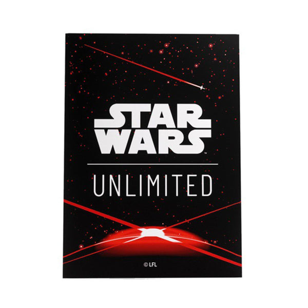 Star Wars: Unlimited Art Sleeves Cardback Red, 60 Matte Card Sleeves with 1 Clear Leader Sleeve, Officially Licensed Card Protectors for TCG, LCG and Standard Size Card Games