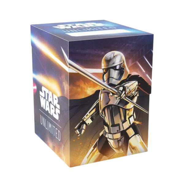 Star Wars Unlimited Soft Crate Captain Phasma, Trading Card Storage Case for TCG Sleeves, Deck Sleeves, Card Protectors and Collectible Trading Cards