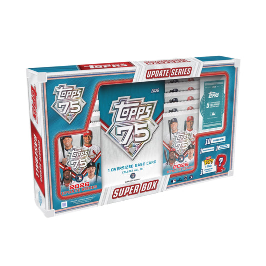Topps 75 2026 Update Series MLB baseball trading cards Super Box