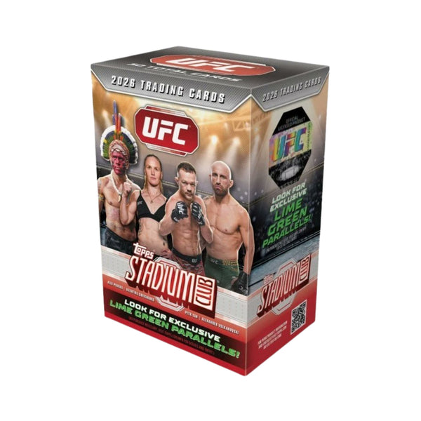 Topps UFC 2026 Stadium Club Value Blaster Box with UFC trading cards