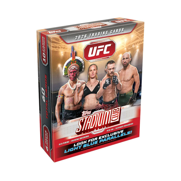 Topps UFC Stadium Club 2026 Trading Cards Mega Box with 6 packs and 60 cards