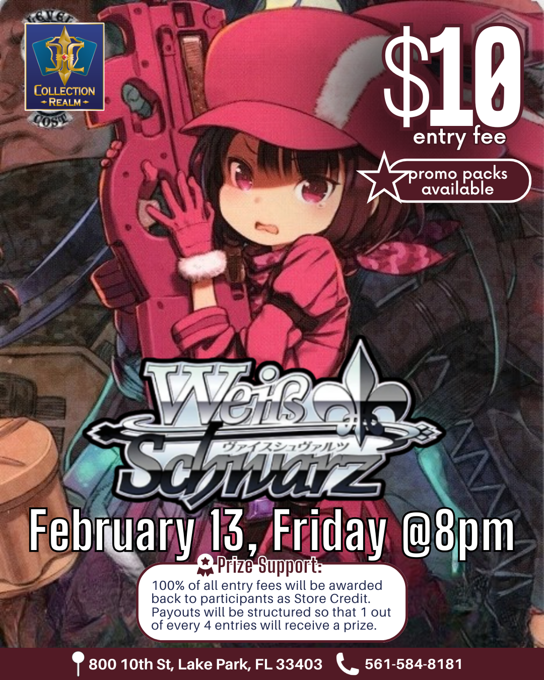 Weiß Schwarz Trading Card Game Event – Feb 13 (Fri) 8:00 PM