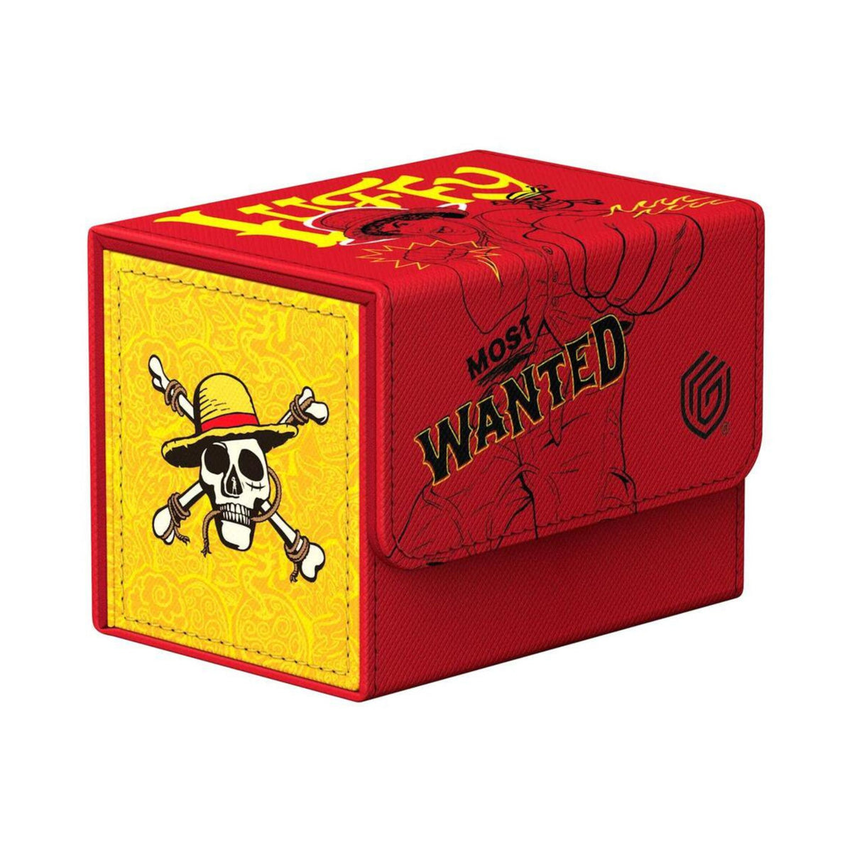 Ultimate Guard Sidewinder 80 Plus Xenoskin One Piece Luffy deck box with red Luffy artwork