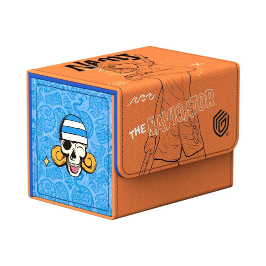 Ultimate Guard Sidewinder 80 Plus Xenoskin One Piece Nami deck box with orange Nami artwork
