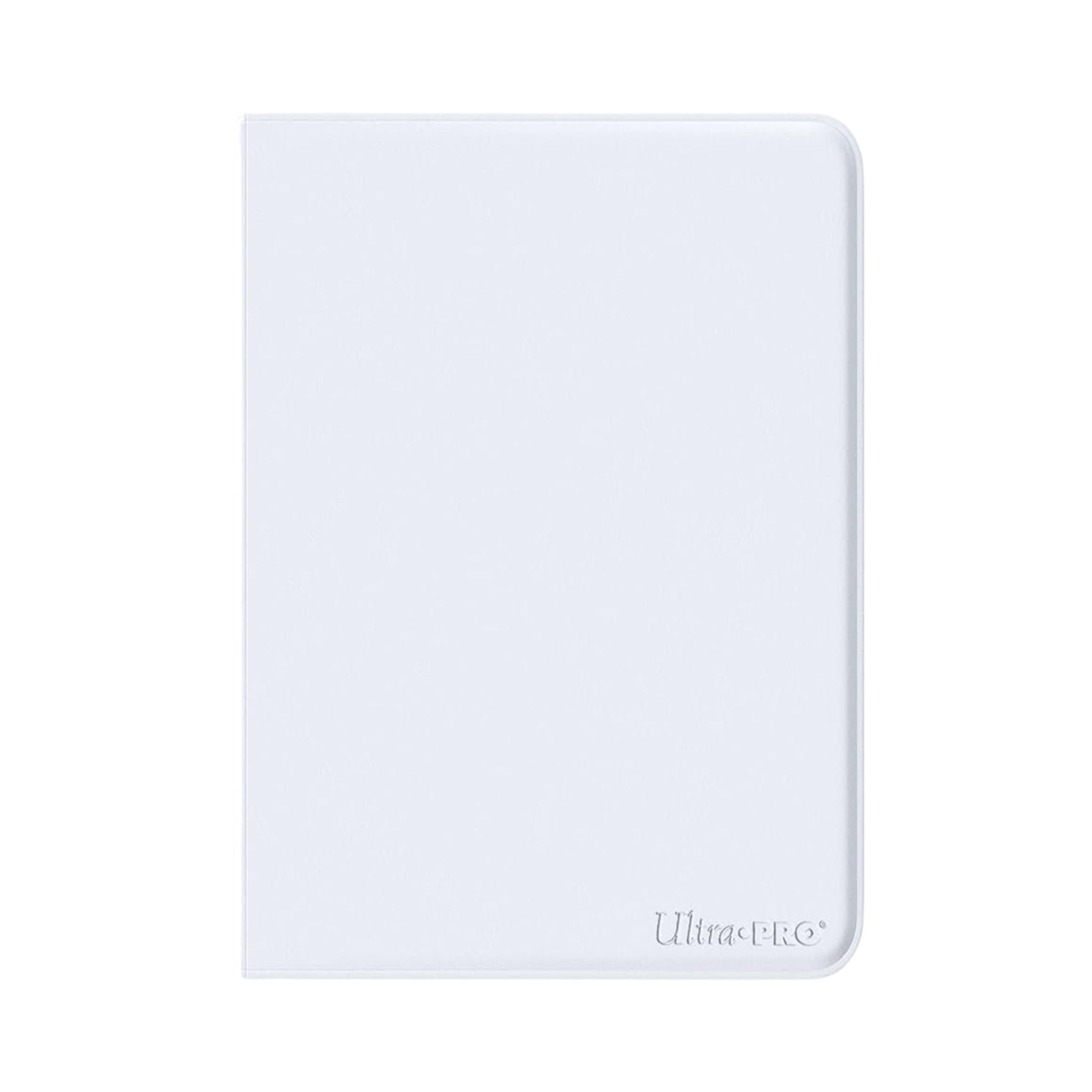 Ultra PRO White 9 pocket zippered binder storage album for trading cards.