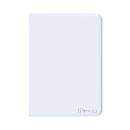 Ultra PRO White 9 pocket zippered binder storage album for trading cards.