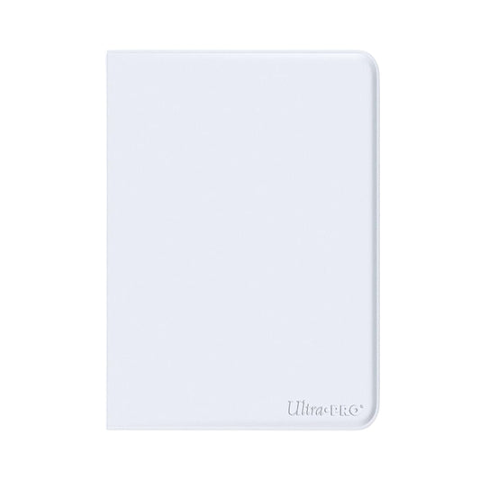 Ultra PRO White 9 pocket zippered binder storage album for trading cards.