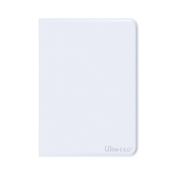 Ultra PRO White 9 pocket zippered binder storage album for trading cards.