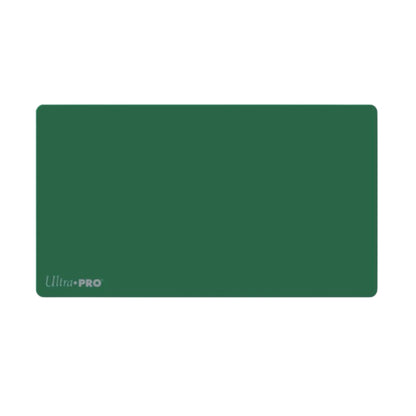 Ultra PRO Artists Gallery Playmat in Forest Green with non-slip rubber base and smooth top.
