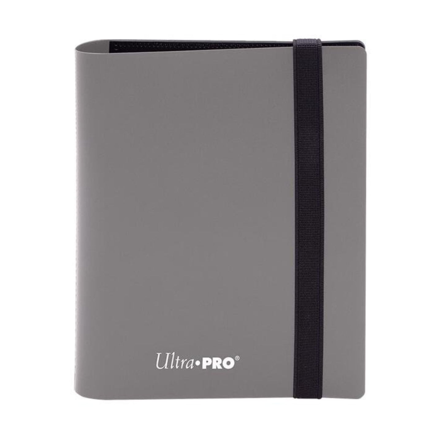 Ultra Pro Eclipse 4 Pocket Binder Grey trading card storage album with side loading pockets.