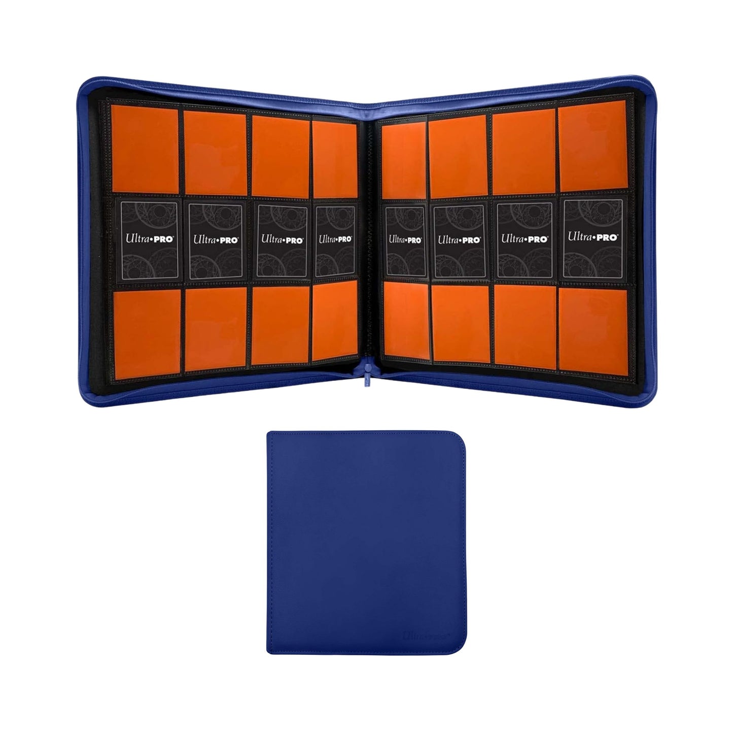 Ultra PRO 12-Pocket Zippered PRO-Binder – Blue | Premium Trading Card Binder for Collectors | Holds Up to 480 Cards | Acid-Free, Side-Loading Design for Maximum Protection