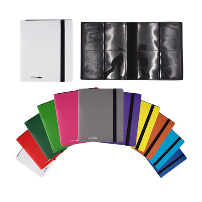 Ultra Pro PRO Binder 4-Pocket – Arctic White | Side-Loading Trading Card Album | Holds 160 Cards | Archival Safe & Acid-Free