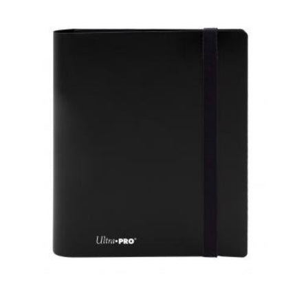 Ultra PRO 4-Pocket PRO-Binder – Jet Black | Holds 160 Cards | Side-Loading, Archival-Safe, Acid-Free Collector Card Binder