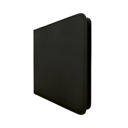 Ultra PRO 12-Pocket Zippered PRO-Binder – Black | Trading Card Album with 480-Card Capacity, Side-Loading Pockets, and Padded Leatherette Cover