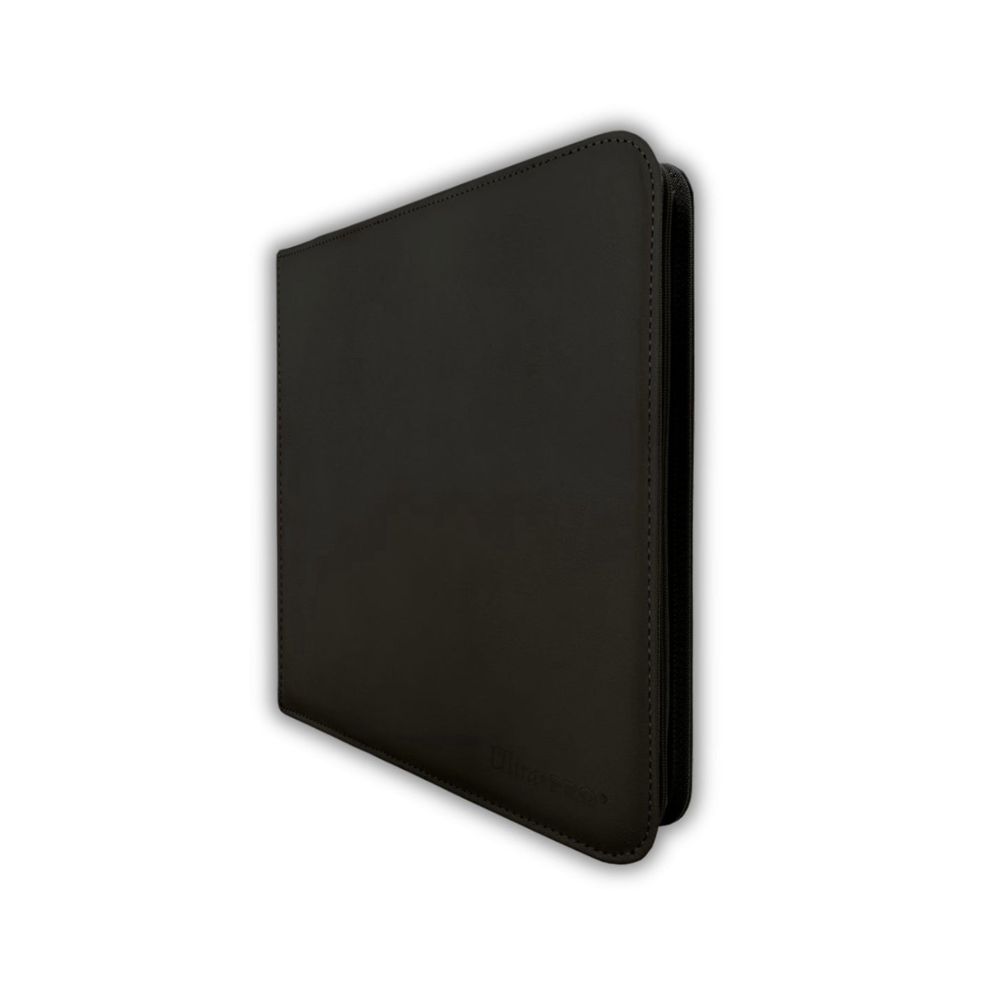 Ultra PRO 12-Pocket Zippered PRO-Binder – Black | Trading Card Album with 480-Card Capacity, Side-Loading Pockets, and Padded Leatherette Cover