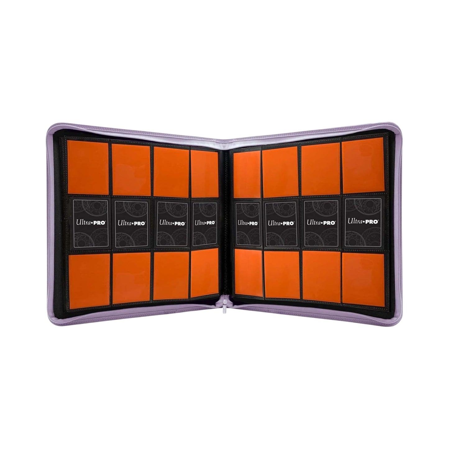 Ultra PRO 12-Pocket Zippered PRO Binder – Purple | Trading Card Collector’s Album | Holds Up to 480 Standard Cards | Side-Loading, Acid-Free, Non-PVC Pages
