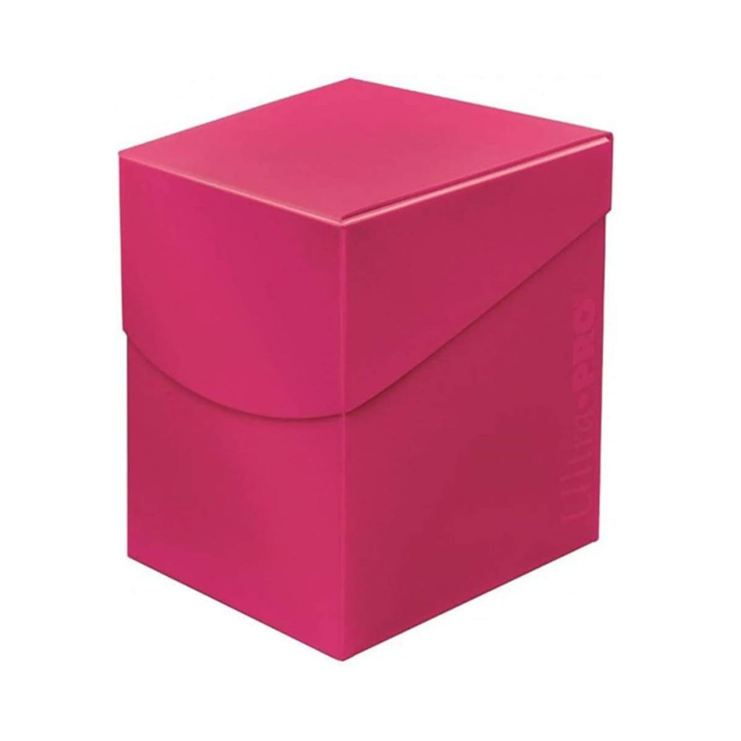 Ultra Pro Deck Box: PRO 100+ Eclipse – Hot Pink | Durable Self-Locking Card Storage Box | Fits 110 Standard Gaming Sleeved Cards | Easy-Access Thumb Notch Design