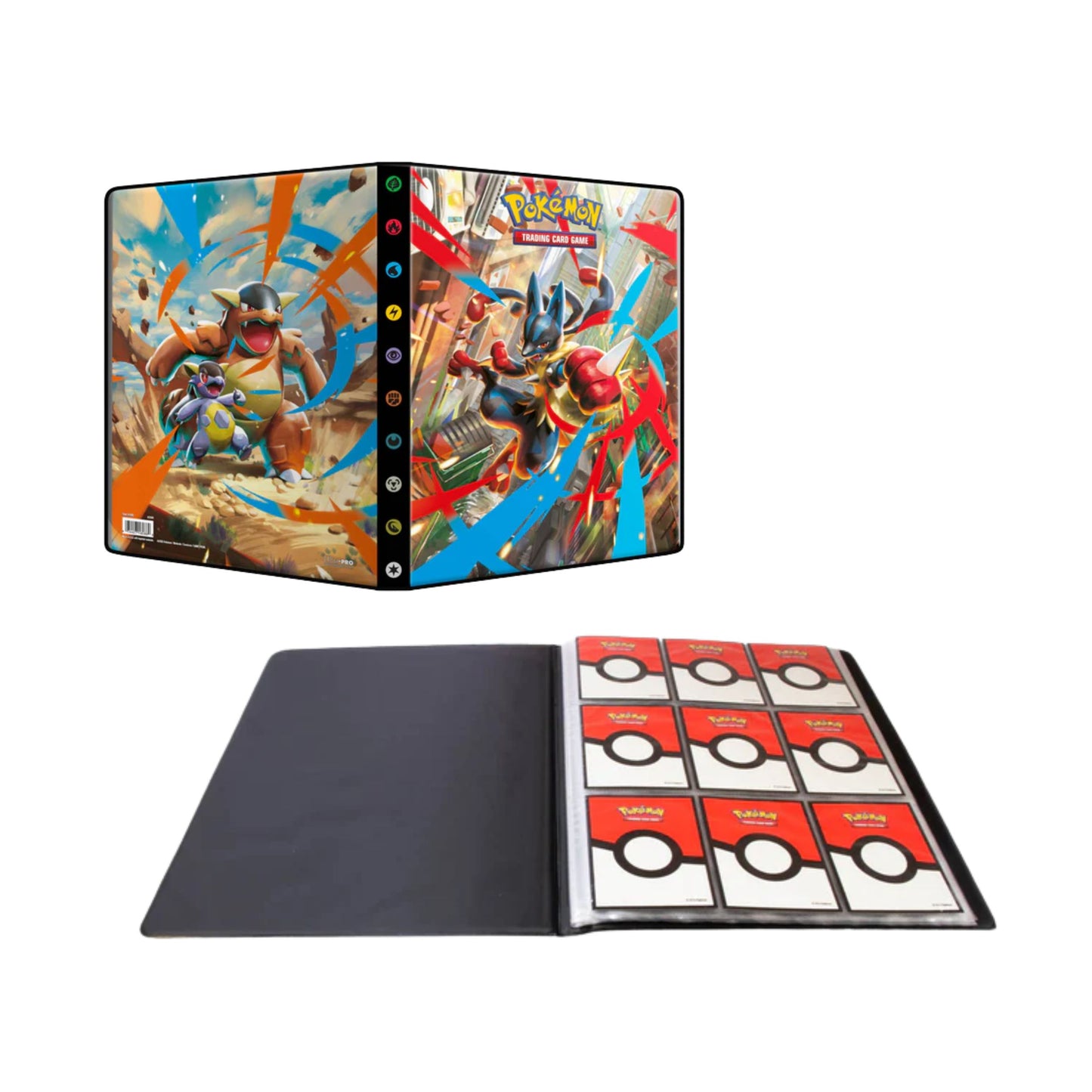 Ultra Pro Pokémon 9 Pocket Portfolio Binder Mega Evolution Storage Album - Holds 252 Cards