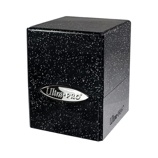 Ultra Pro Satin Cube Deck Box Glitter Black for 100+ standard size trading cards