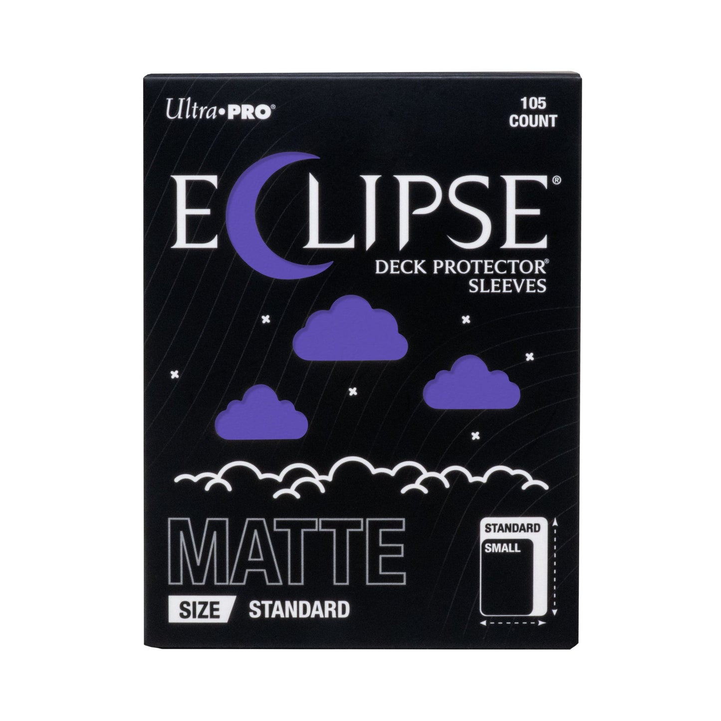 Ultra PRO Eclipse Matte Standard Size Card Sleeves 105ct Royal Purple – Durable Opaque Deck Protectors for Trading Cards, TCG, MTG, Pokémon Card Game Deck Protection (PRE-ORDER AUGUST)