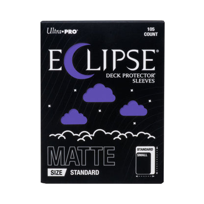 Ultra PRO Eclipse Matte Standard Size Card Sleeves 105ct Royal Purple – Durable Opaque Deck Protectors for Trading Cards, TCG, MTG, Pokémon Card Game Deck Protection (PRE-ORDER AUGUST)