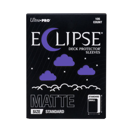 Ultra PRO Eclipse Matte Deck Protector Sleeves - Standard Size, Royal Purple, 105 Count - Opaque, Durable Trading Card Sleeves for TCG, MTG, Pokémon (PRE-ORDER AUGUST)