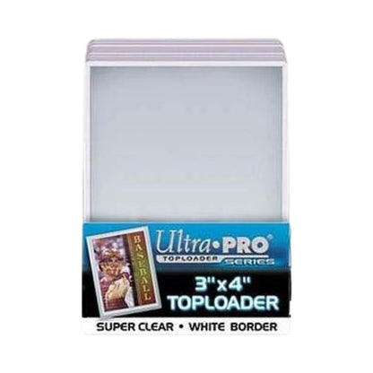 Ultra Pro Standard 3 x 4-Inch Top Loader – White | Super Clear Card Holder with White Border | Fits Cards Up to 2.5" x 3.5" | Premium Trading Card Protection