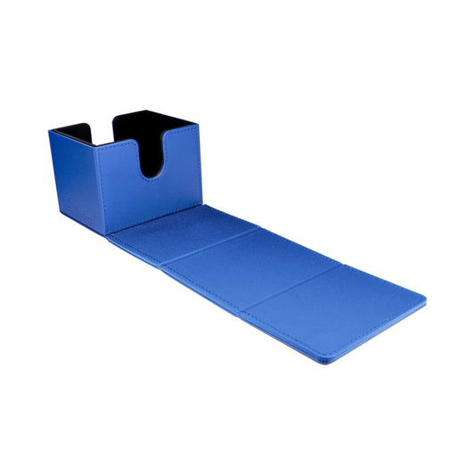Ultra Pro Vivid Alcove Edge Deck Box Blue for standard size trading cards, suitable for Pokemon TCG and MTG