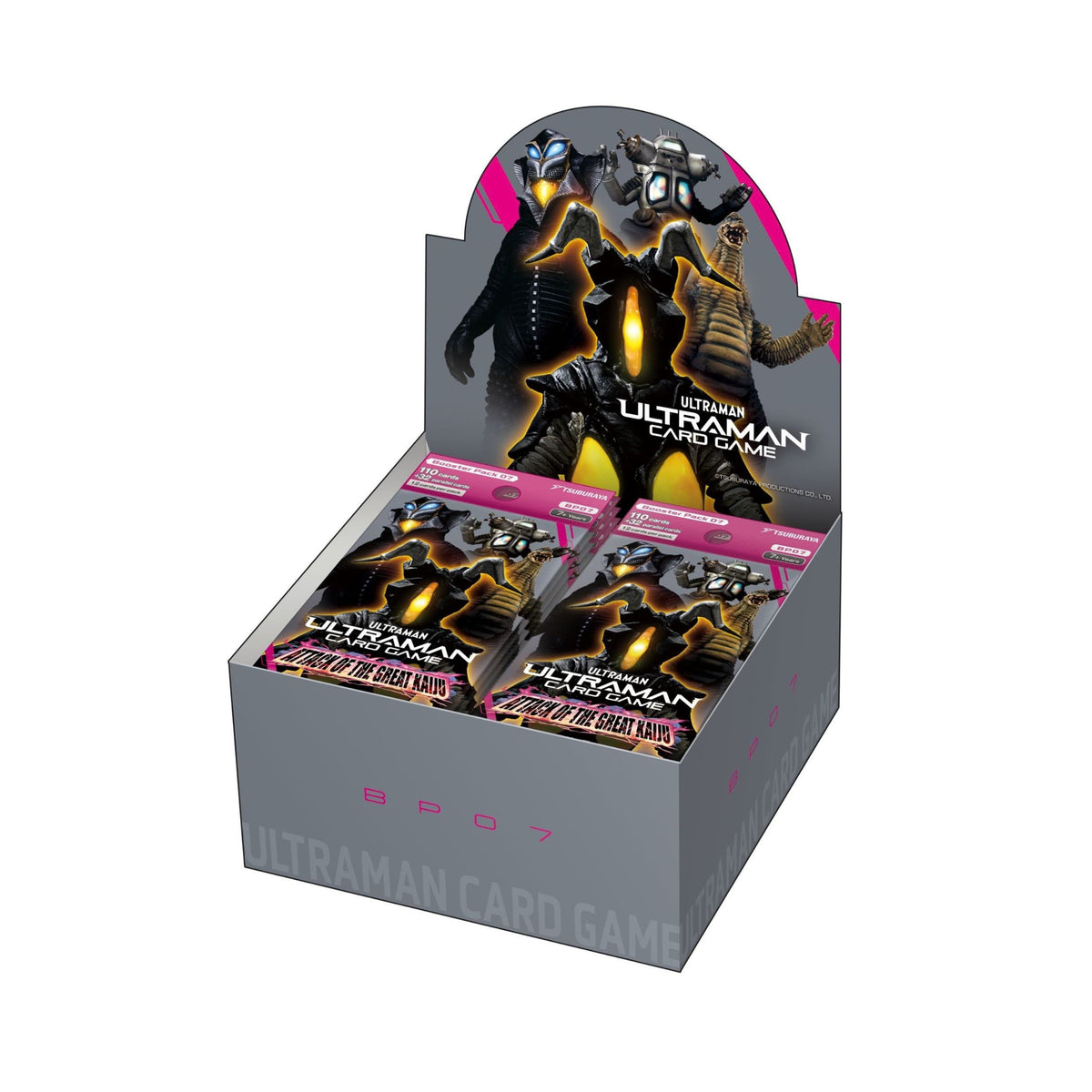 Ultraman TCG BP07 Attack of the Great Kaiju Booster Display Box – 24 Packs, 12 Cards per Pack, Iconic Kaiju Including Zetton, Red King & Alien Mefilas