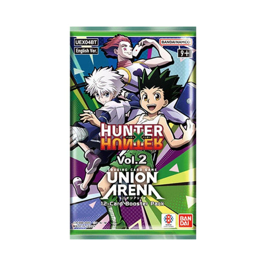 Union Arena TCG Hunter x Hunter Vol.2 Booster Pack sealed trading card game packaging.