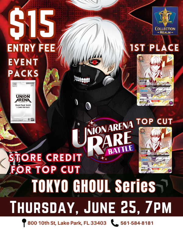 Union Arena TCG Rare Battle: Tokyo Ghoul Series – June 25, 2026 (Thursday 7PM)