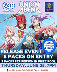 Union Arena TCG That Time I Got Reincarnated as a Slime Release Event – June 25, 2026 (Thursday 7PM)