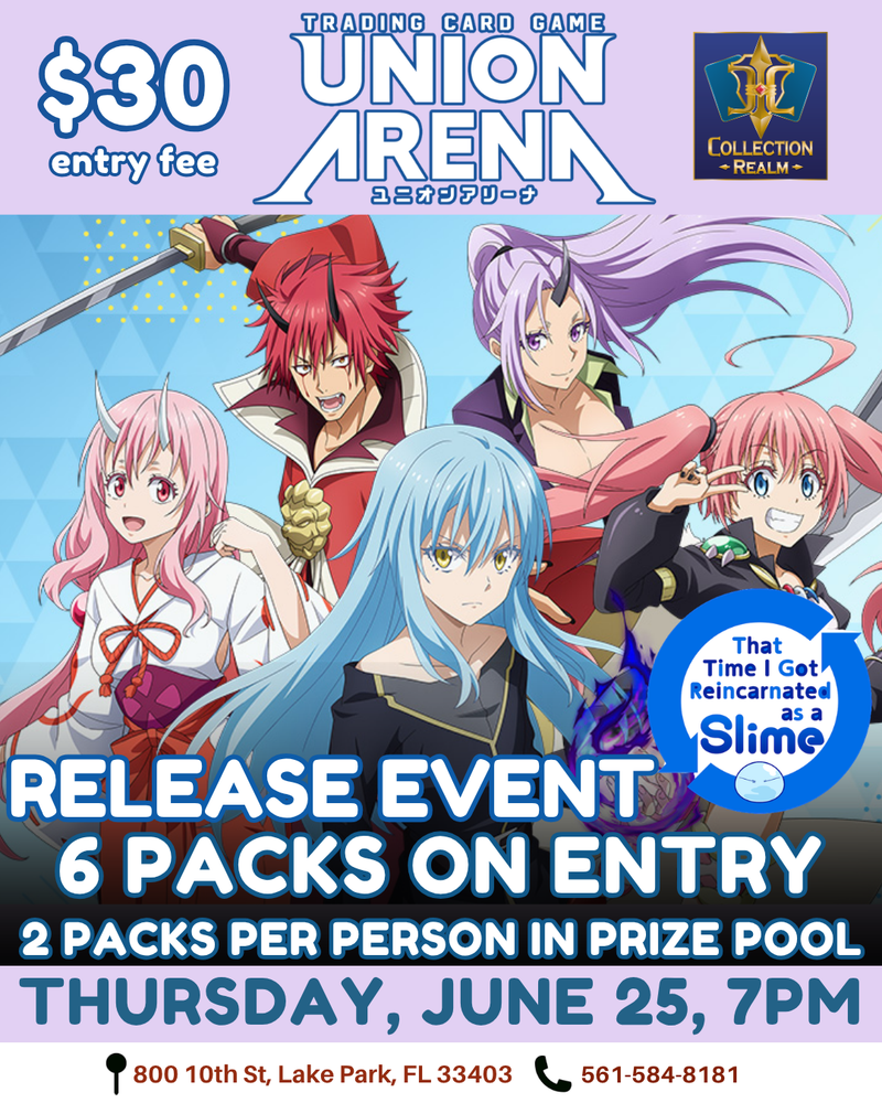 Union Arena TCG That Time I Got Reincarnated as a Slime Release Event – June 25, 2026 (Thursday 7PM)