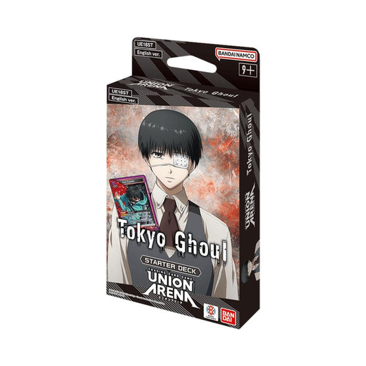 Union Arena Tokyo Ghoul Starter Deck UE18ST Bandai Trading Card Game TCG with 50 Card Pre-Constructed Deck, Promo Pack, Action Point Cards, Playsheet Anime Collector Set (PRE-ORDER APRIL)