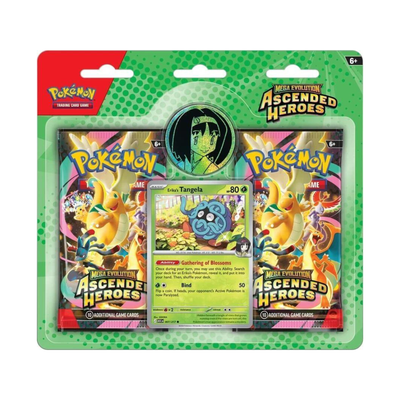 Pokemon Mega Evolution 2.5 Ascended Heroes 2 Pack Blister Erika sealed with promo card and booster packs
