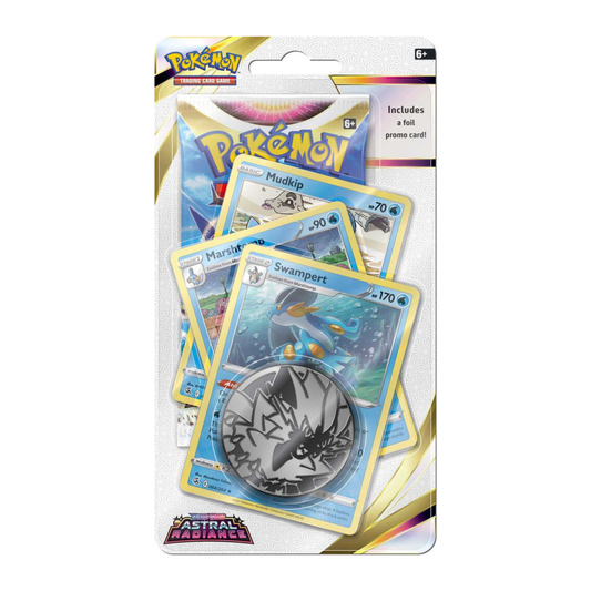Pokemon TCG Sword and Shield Astral Radiance Premium Blister Swampert promo sealed English pack