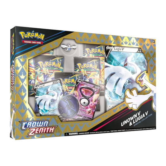 Pokemon TCG Crown Zenith Special Collection Unown V and Lugia V sealed box