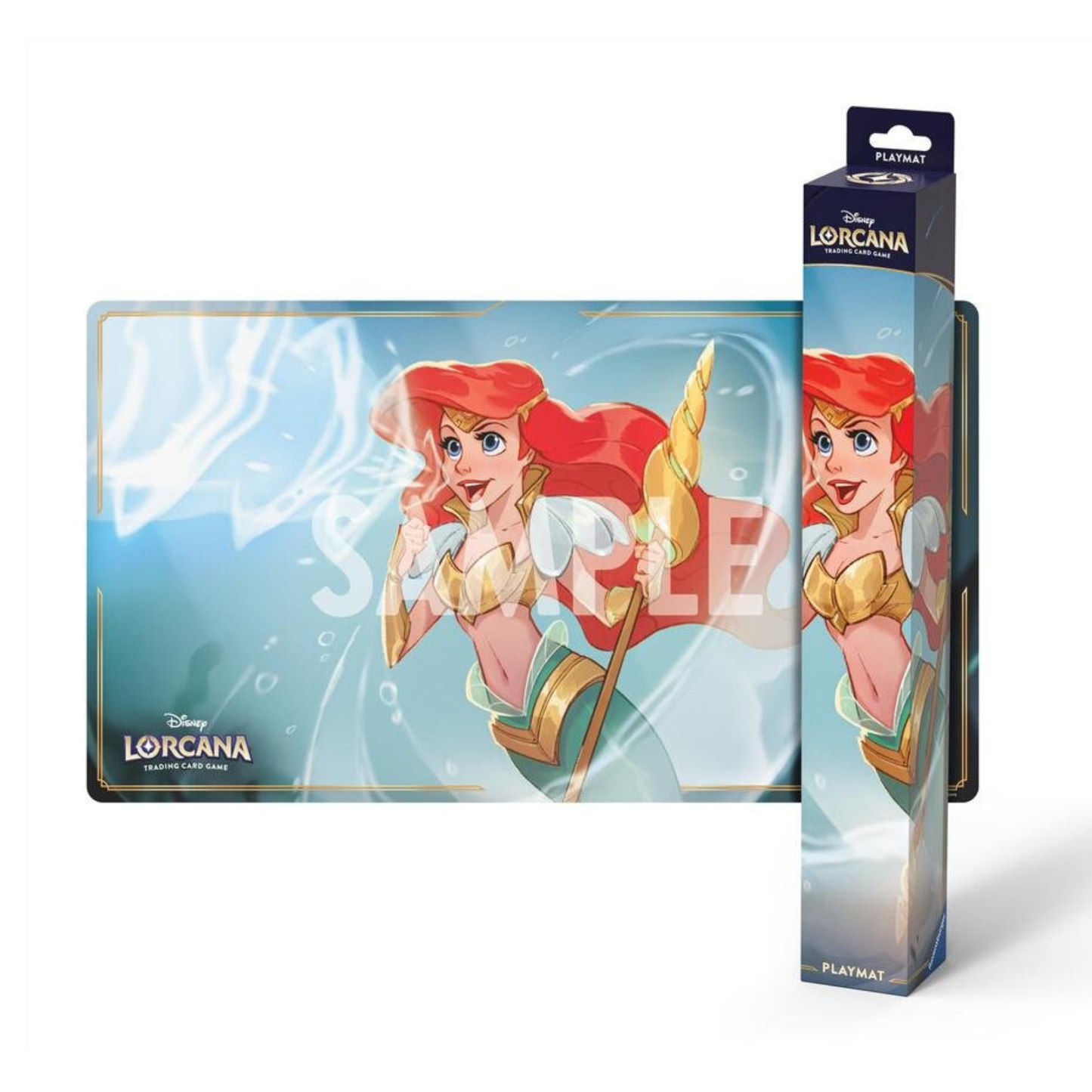 Disney Lorcana Ariel – Sonic Warrior Playmat | Ravensburger Trading Card Game Accessory | Premium Fabric Top & Anti-Slip Rubber Bottom | Desk & Mouse Mat (PRE-SALE FEBRUARY)