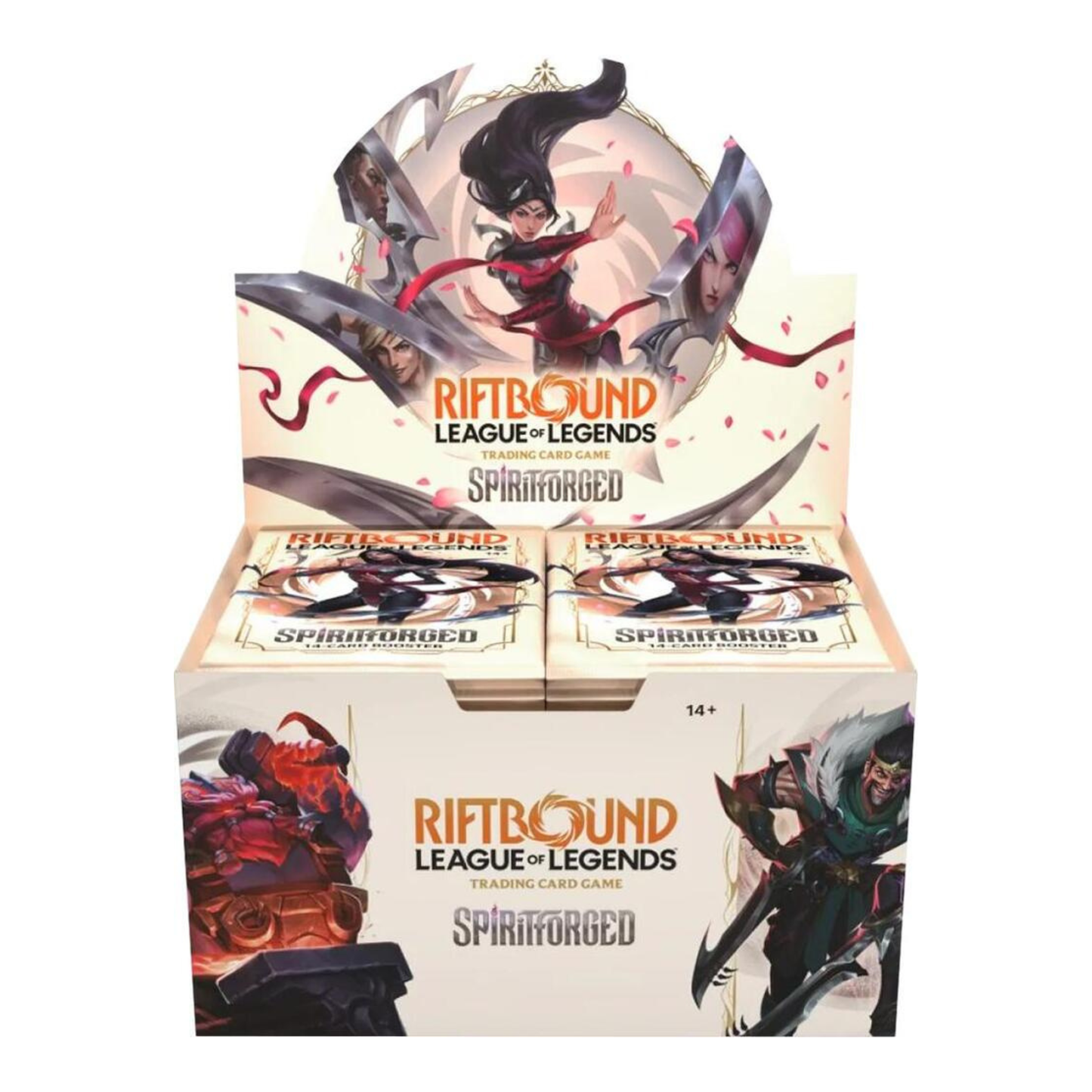 Riftbound League of Legends TCG SpiritForged Booster Display – 14-Card Packs, Epic & Alt-Art Collectible Cards, 24 Packs per Display, 6 Boxes per Case (PRE-SALE FEBRUARY)