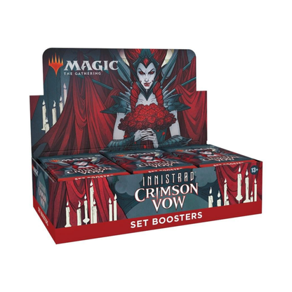 Magic: The Gathering TCG Innistrad: Crimson Vow – Set Booster Display Box Expansion Packs with Vampires & Mythic Rare Cards