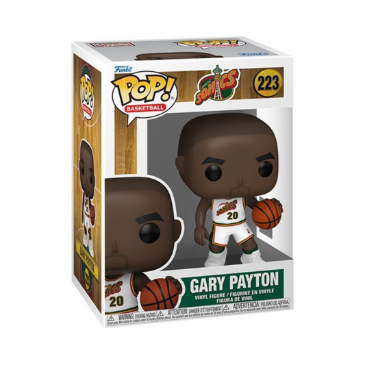 Gary Payton #223 Funko Pop! Basketball NBA Seattle Sonics - Approx. 4" Collectible Vinyl Figure Bundled with Display Box Protector Case